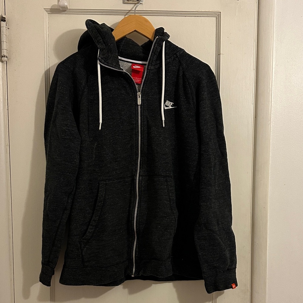 Nike Men's Charcoal Gray Hoodie
